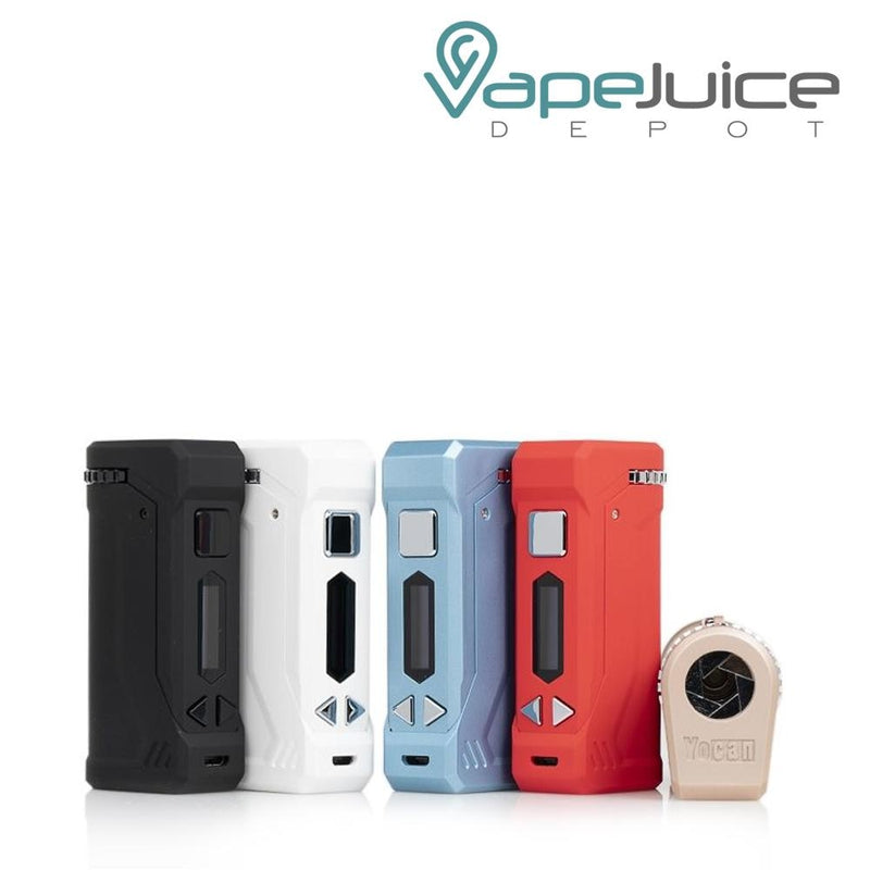 Five colors of Yocan UNI Pro Box Mod - Vape Juice Depot