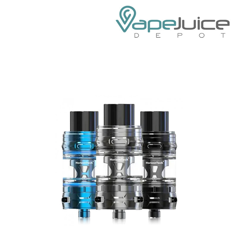 Three colors of HorizonTech Aquila Tank - Vape Juice Depot