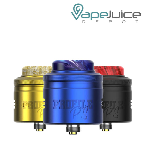 Three colors of Profile Dual Mesh RDA WOTOFO - Vape Juice Depot