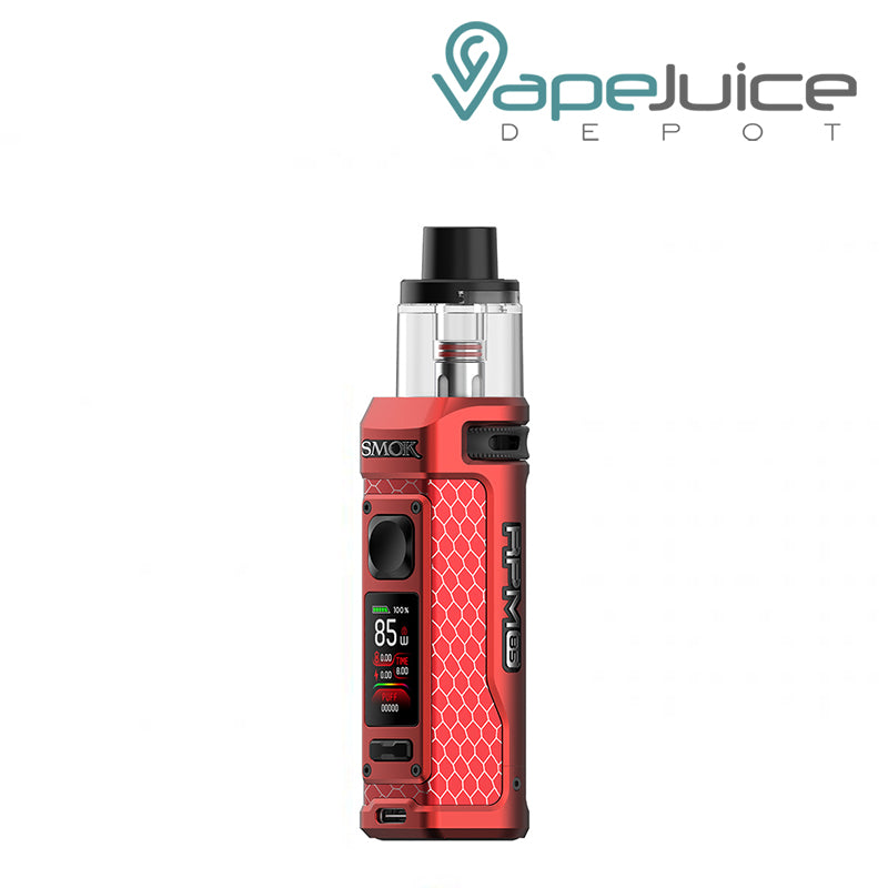 Matte Red SMOK RPM 85 Pod Mod Kit with TFT display and firing button - Vape Juice Depot