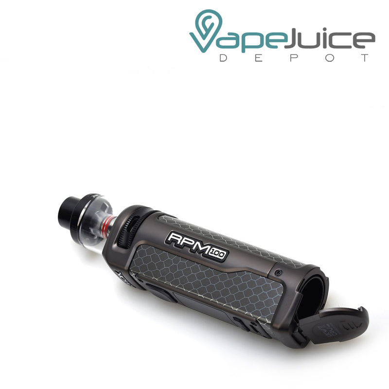 Side view of opened SMOK RPM 100 Pod Mod Kit - Vape Juice Depot