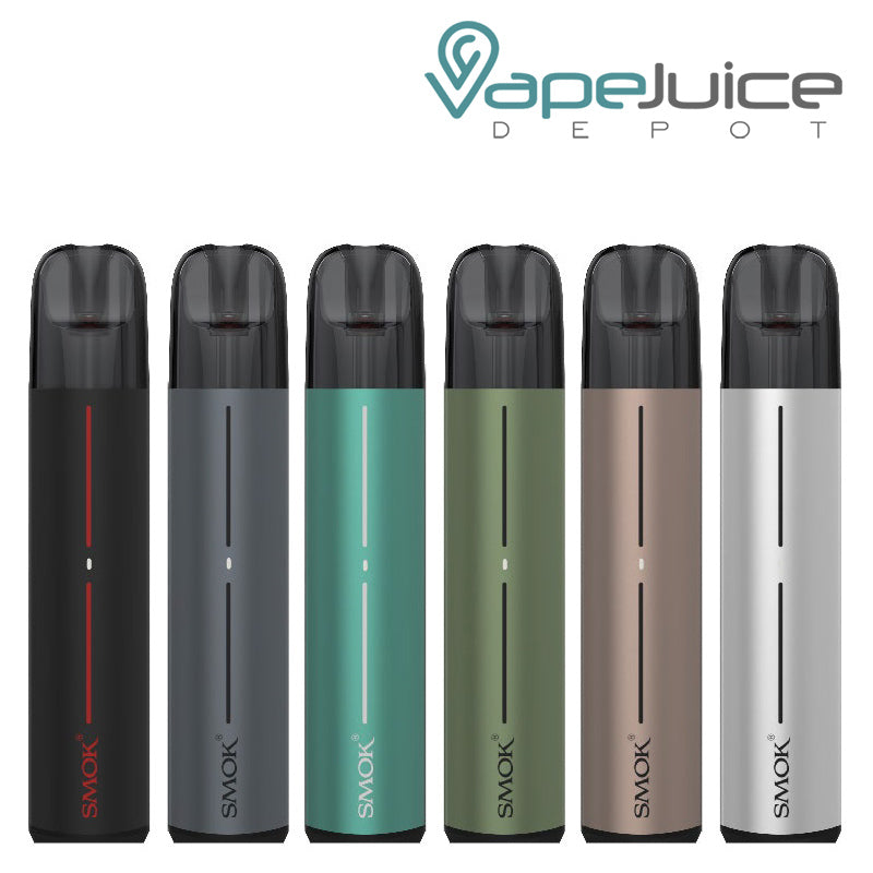 6 colors of SMOK SOLUS 2 Pod System Kit - Vape Juice Depot