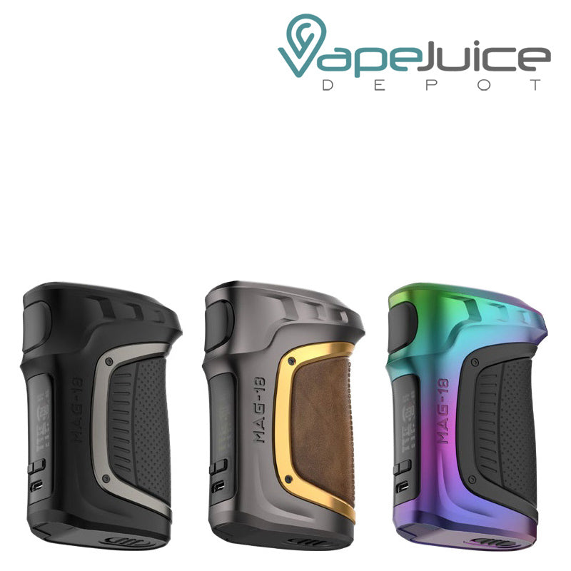 3 colors of SMOK MAG 18 Box Mod with TFT Color Display - Vape Juice Depot