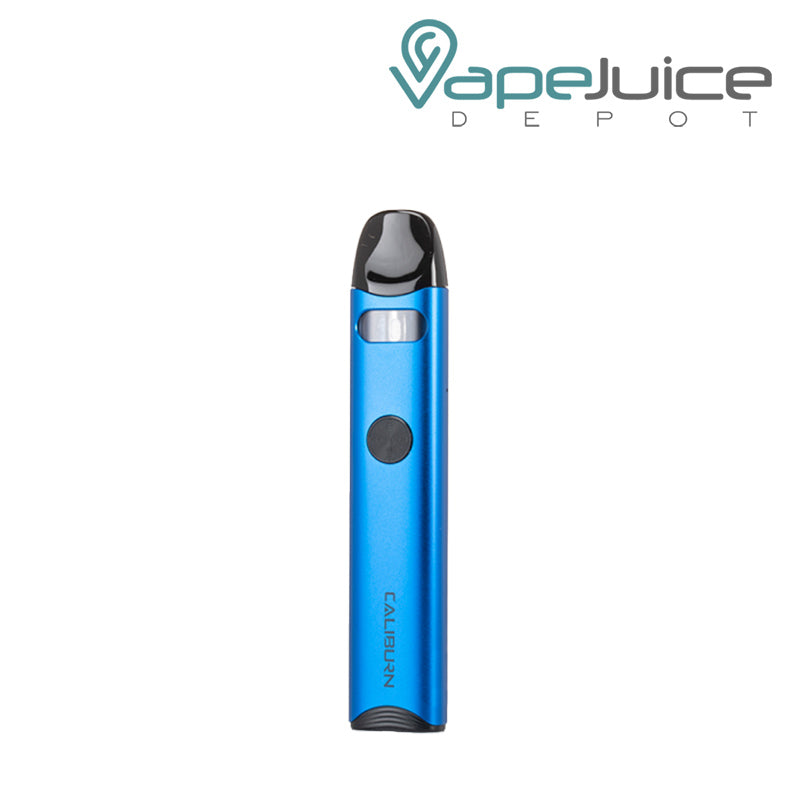 Blue UWELL Caliburn A3 Pod System with firing button - Vape Juice Depot