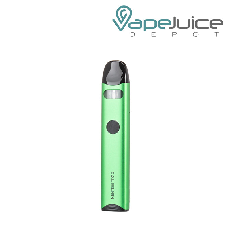 Green UWELL Caliburn A3 Pod System with firing button - Vape Juice Depot