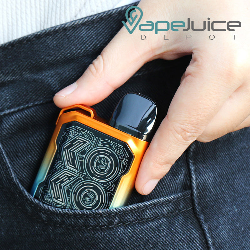 UWELL Caliburn GK2 Pod System device in a pocket - Vape Juice Depot