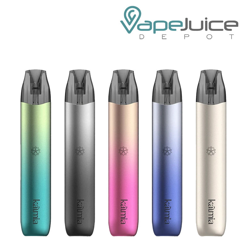 Five colors of UWELL Kalmia Pod System 13W - Vape Juice Depot