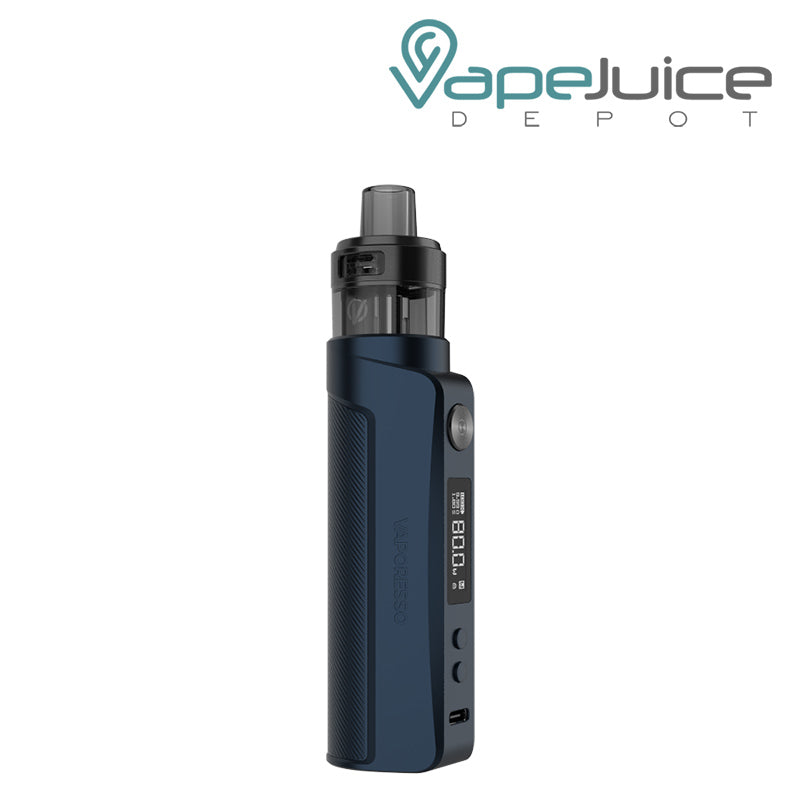 Vaporesso GEN PT80 S Kit with adjustment buttons and display screen Aegean Blue - Vape Juice Depot