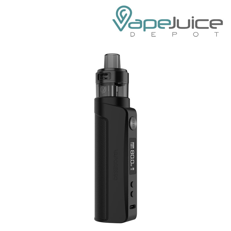 Vaporesso GEN PT80 S Kit with adjustment buttons and display screen Dark Black - Vape Juice Depot