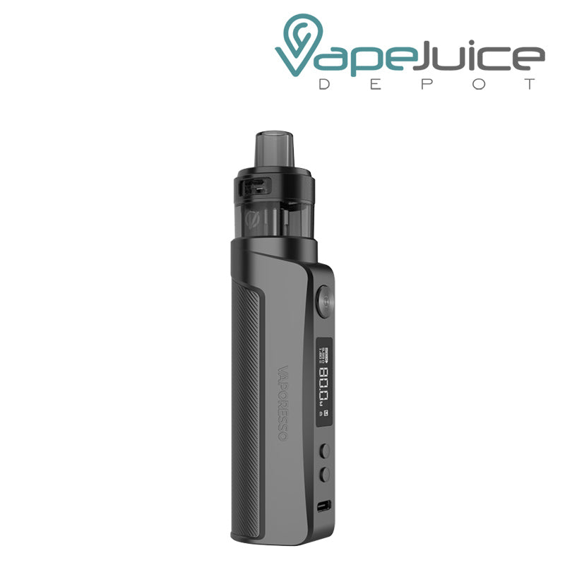 Vaporesso GEN PT80 S Kit with adjustment buttons and display screen Matte Grey - Vape Juice Depot