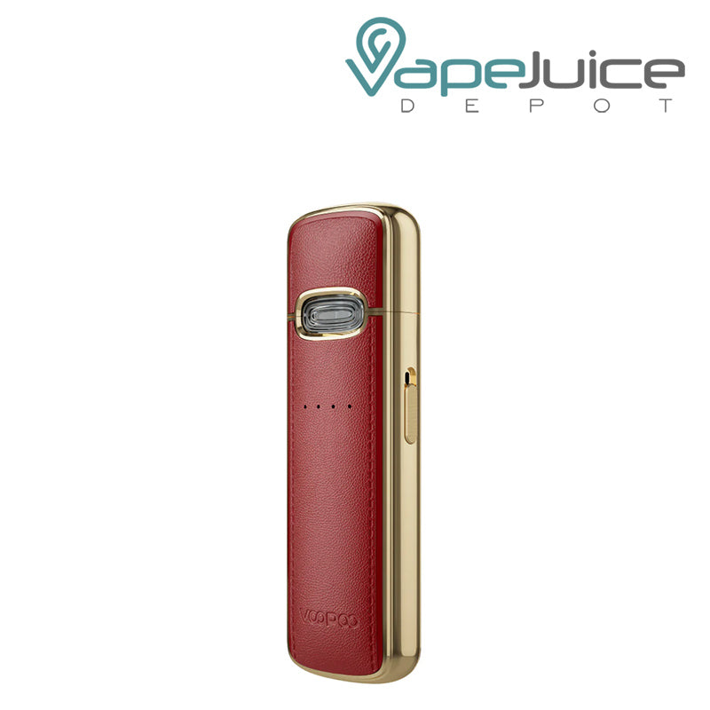 Red Inlaid Gold VooPoo VMate E Pod Kit with adjustment button - Vape Juice Depot