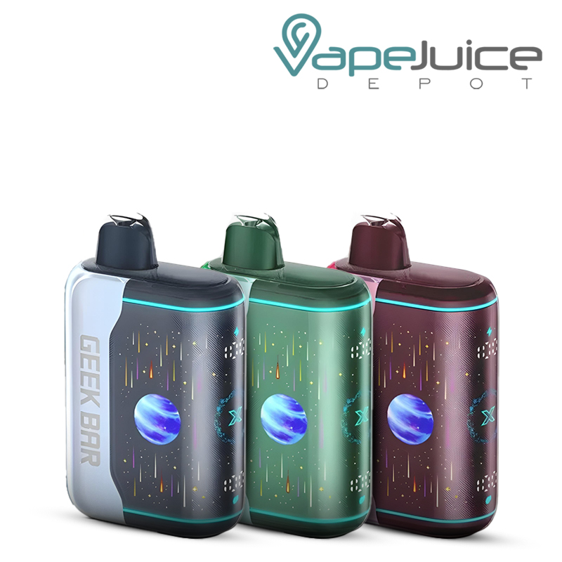 Three Flavors of Geek Bar Pulse X2 50K Disposable - Vape Juice Depot
