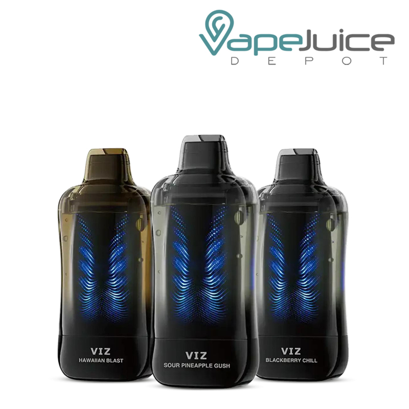 Three Flavors of Lost Mary VIZ 55K Disposable with display screen - Vape Juice Depot