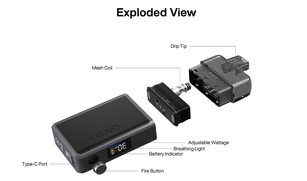 OXBAR OXPOD Elite Disposable Specifications