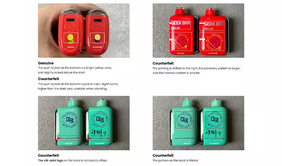 Genuine vs Counterfeits